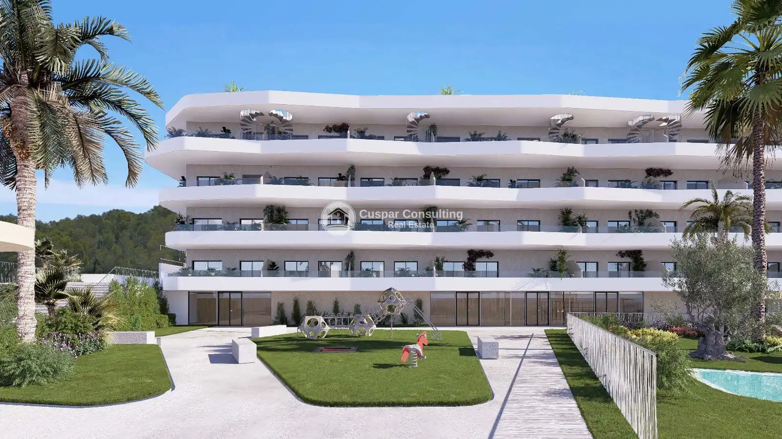 Vista exterior de Apartament en venda en La Nucia amb Aire condicionat, Terrassa i Traster