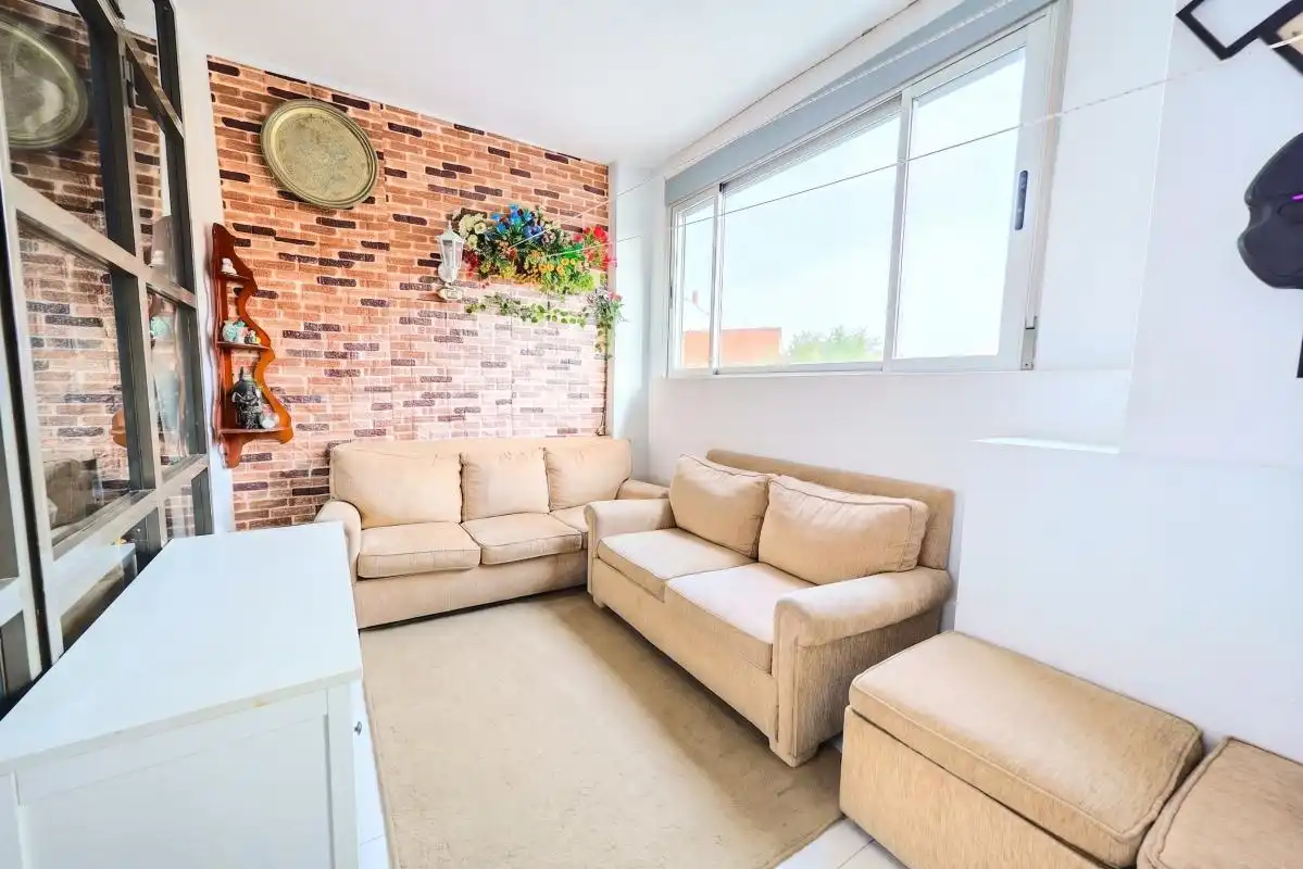 Living room of Duplex for sale in  Madrid Capital  with Air Conditioner, Heating and Terrace