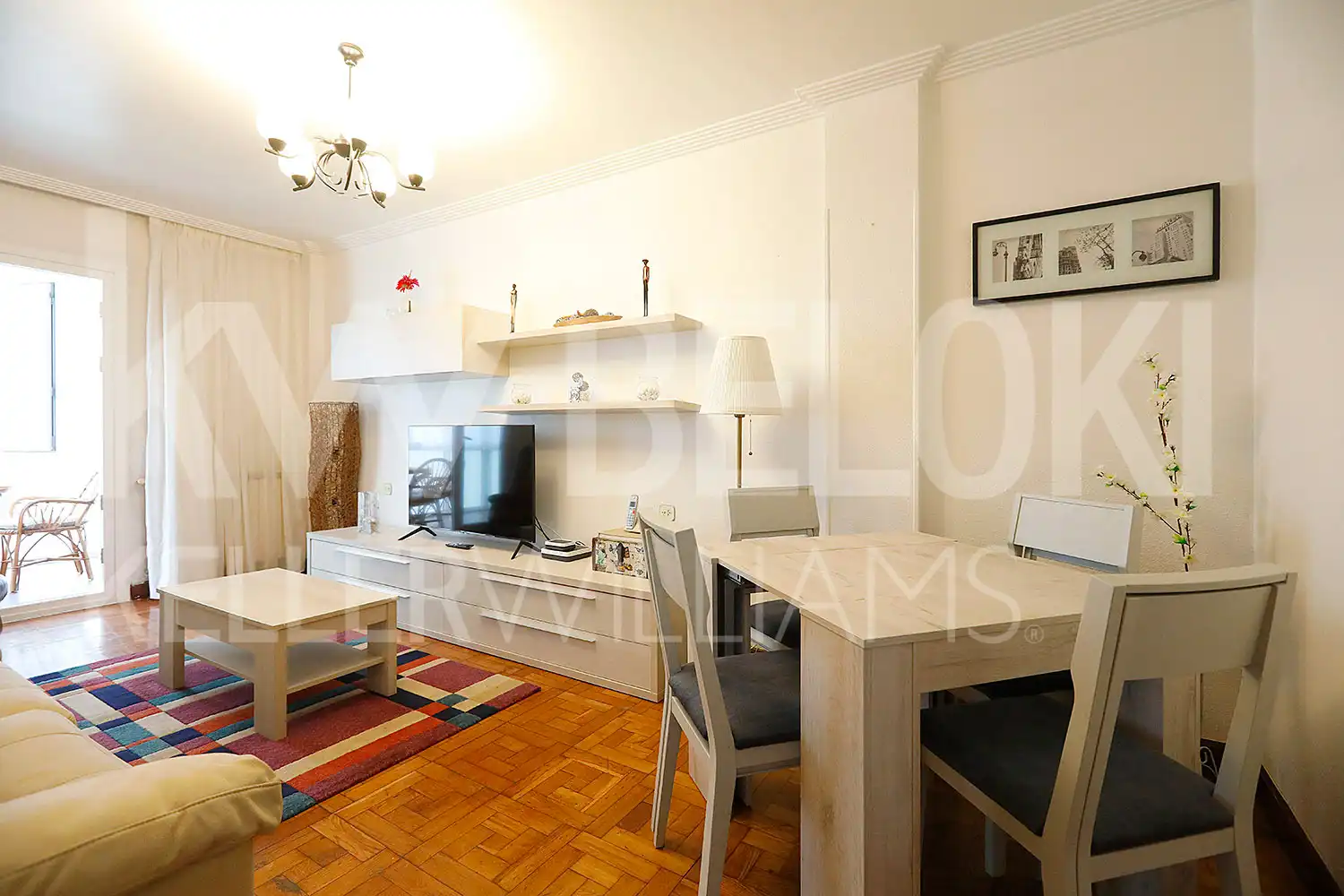 Sala de estar de Piso de alquiler en Donostia - San Sebastián  con Calefacción, Amueblado y Balcón