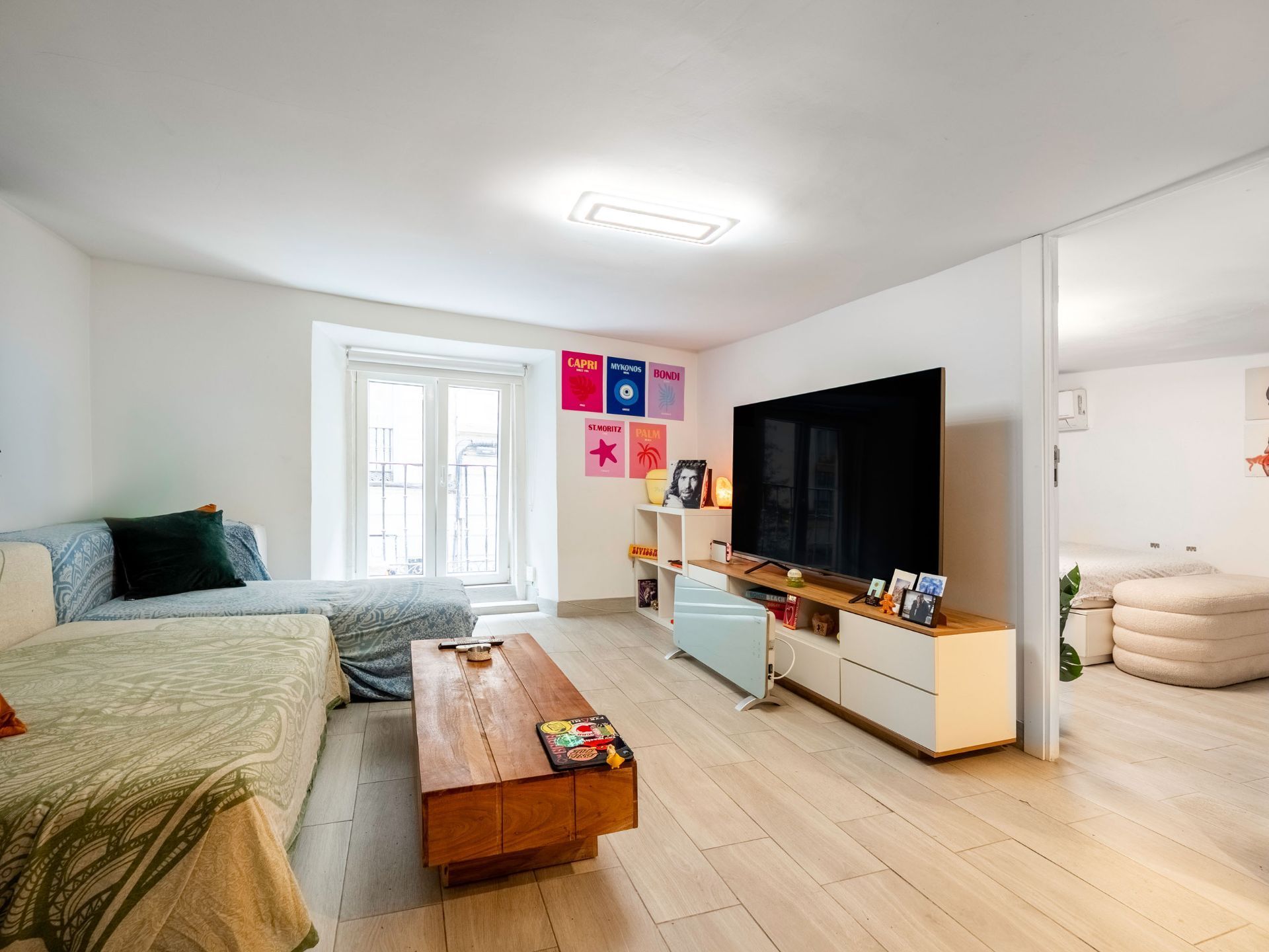 Sala de estar de Piso en venta en  Madrid Capital con Aire acondicionado, Calefacción y Amueblado