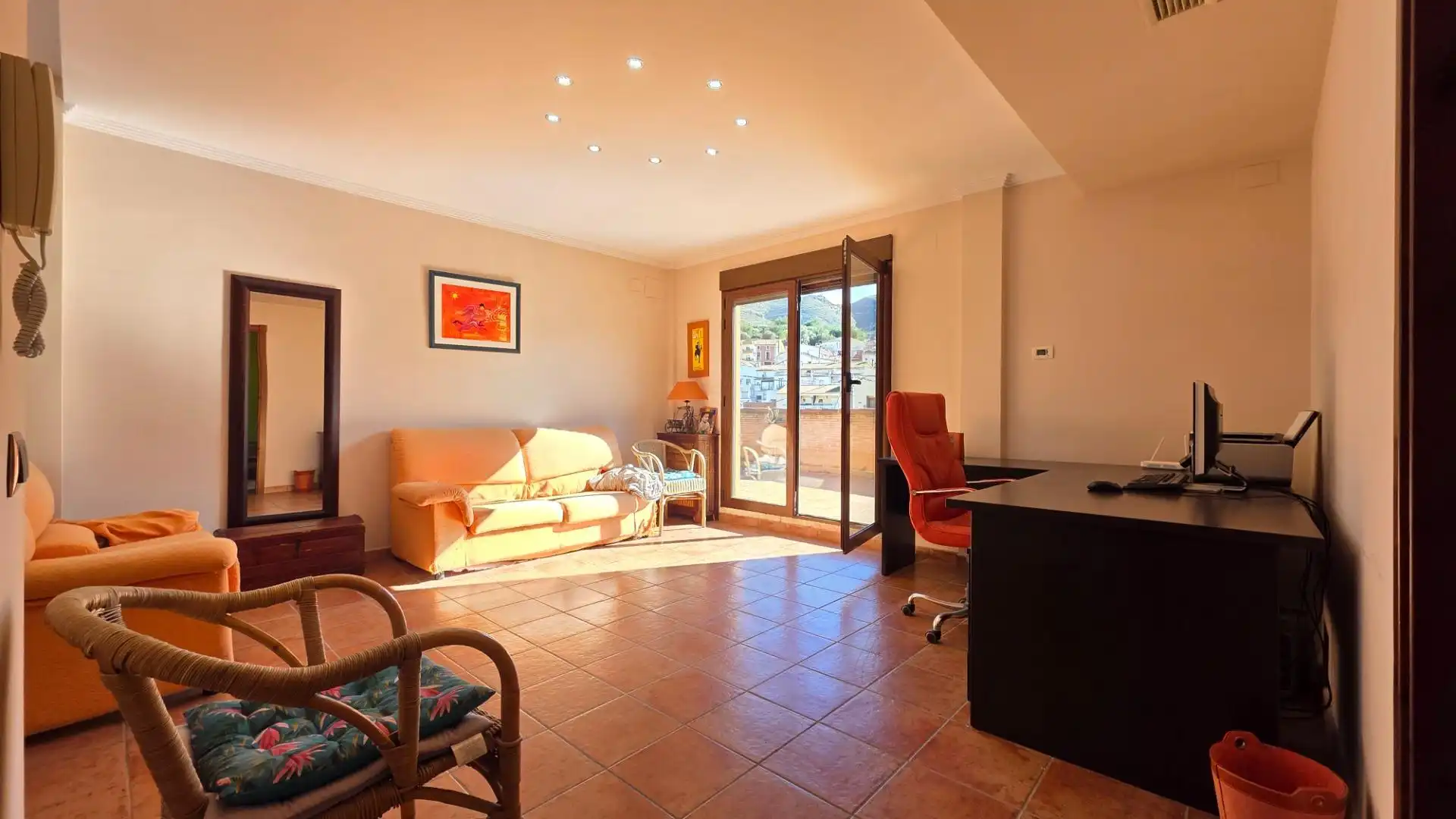 Sala de estar de Casa o chalet en venta en Terrateig con Jardín privado