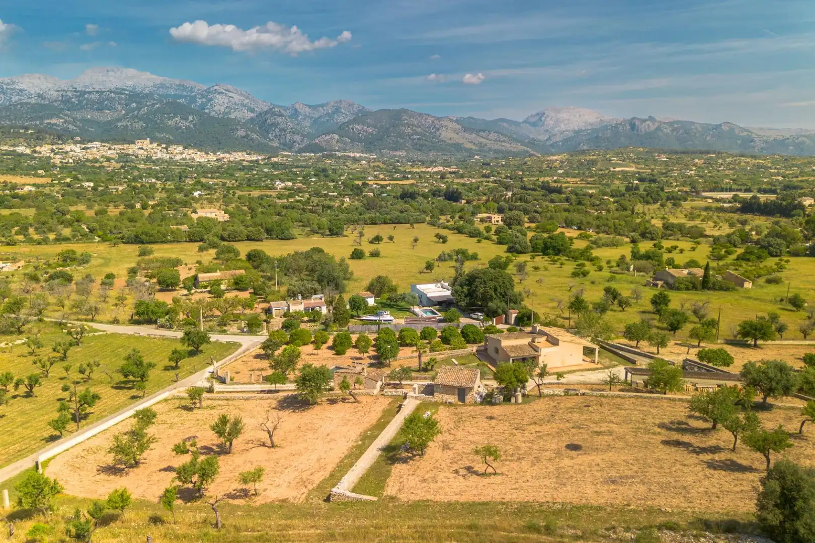Vista exterior de Finca rústica en venta en Selva con Jardín privado, Terraza y Trastero