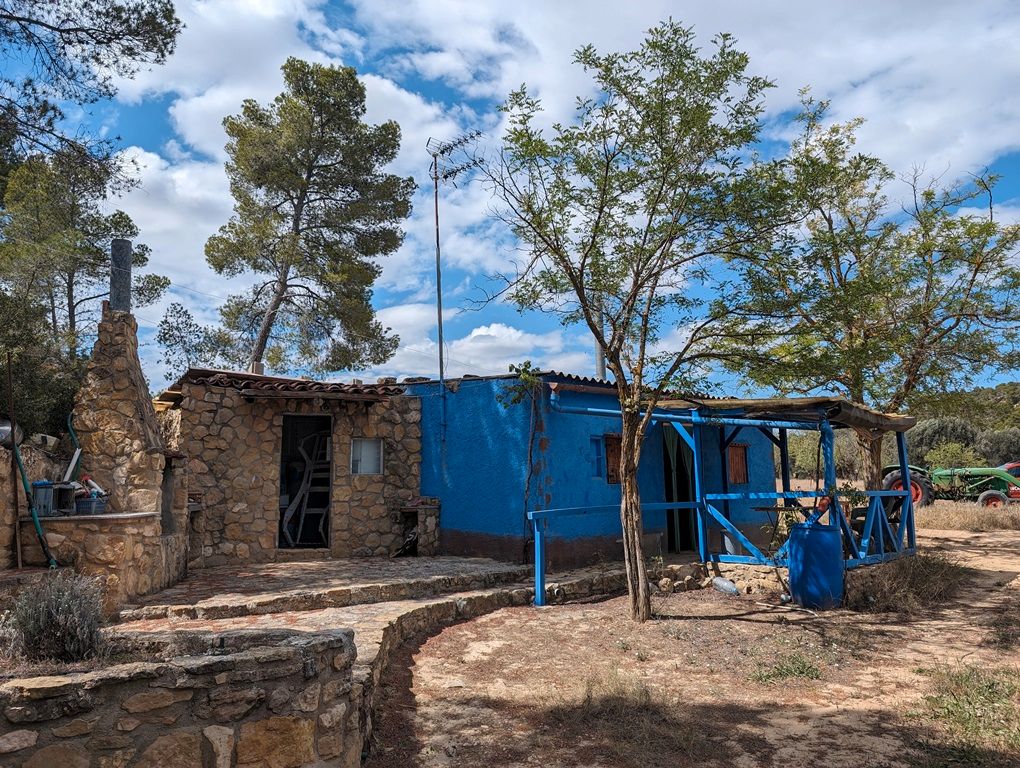 Vista exterior de Finca rústica en venda en Valjunquera amb Jardí privat