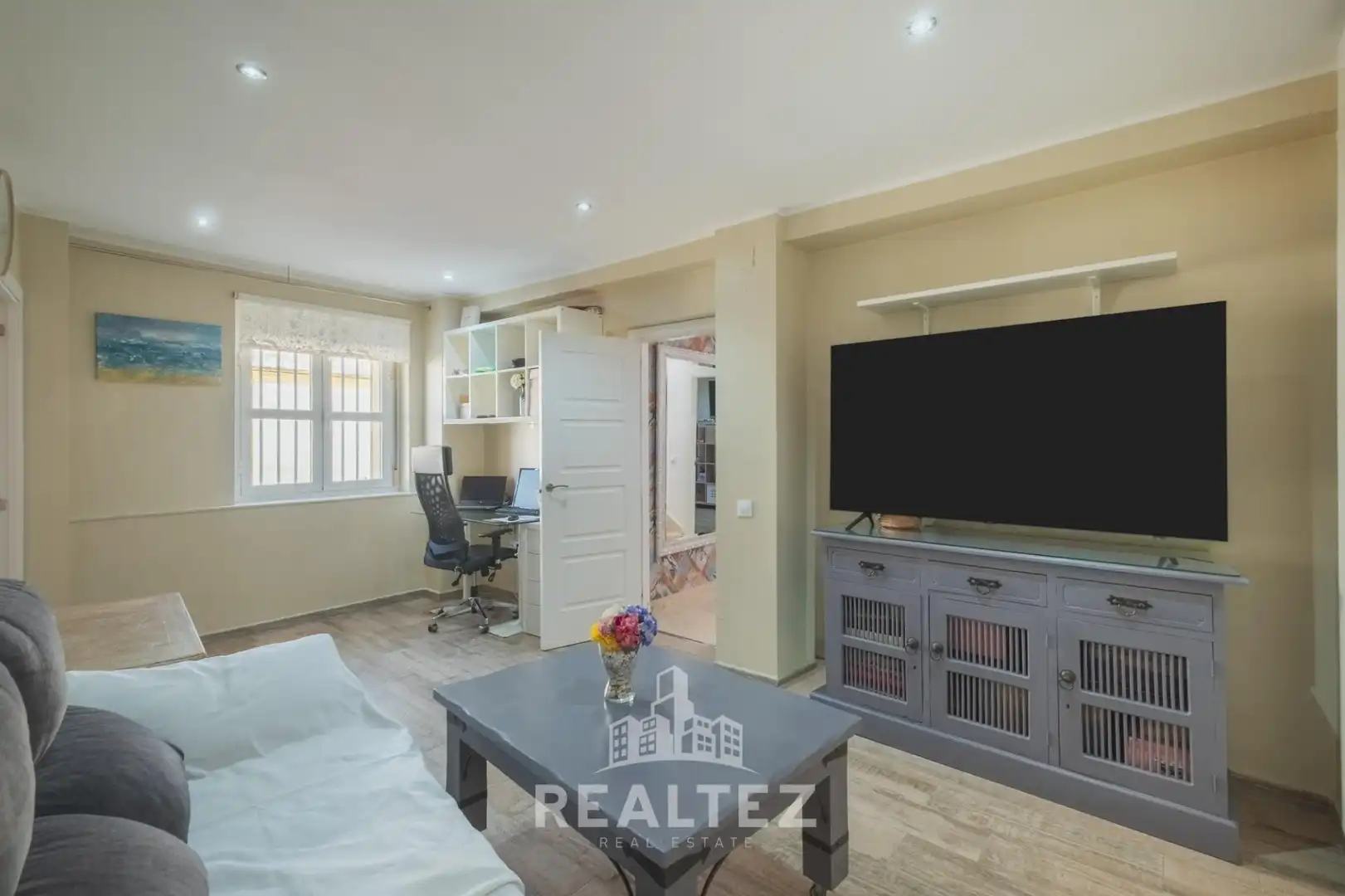 Wohnzimmer von Haus oder Chalet zum Verkauf in Jerez de la Frontera mit Klimaanlage, Heizung und Terrasse