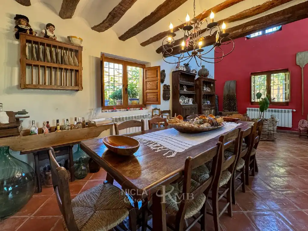 Dining room of Houses for sale in Vélez-Blanco  with Air Conditioner, Terrace and Swimming Pool