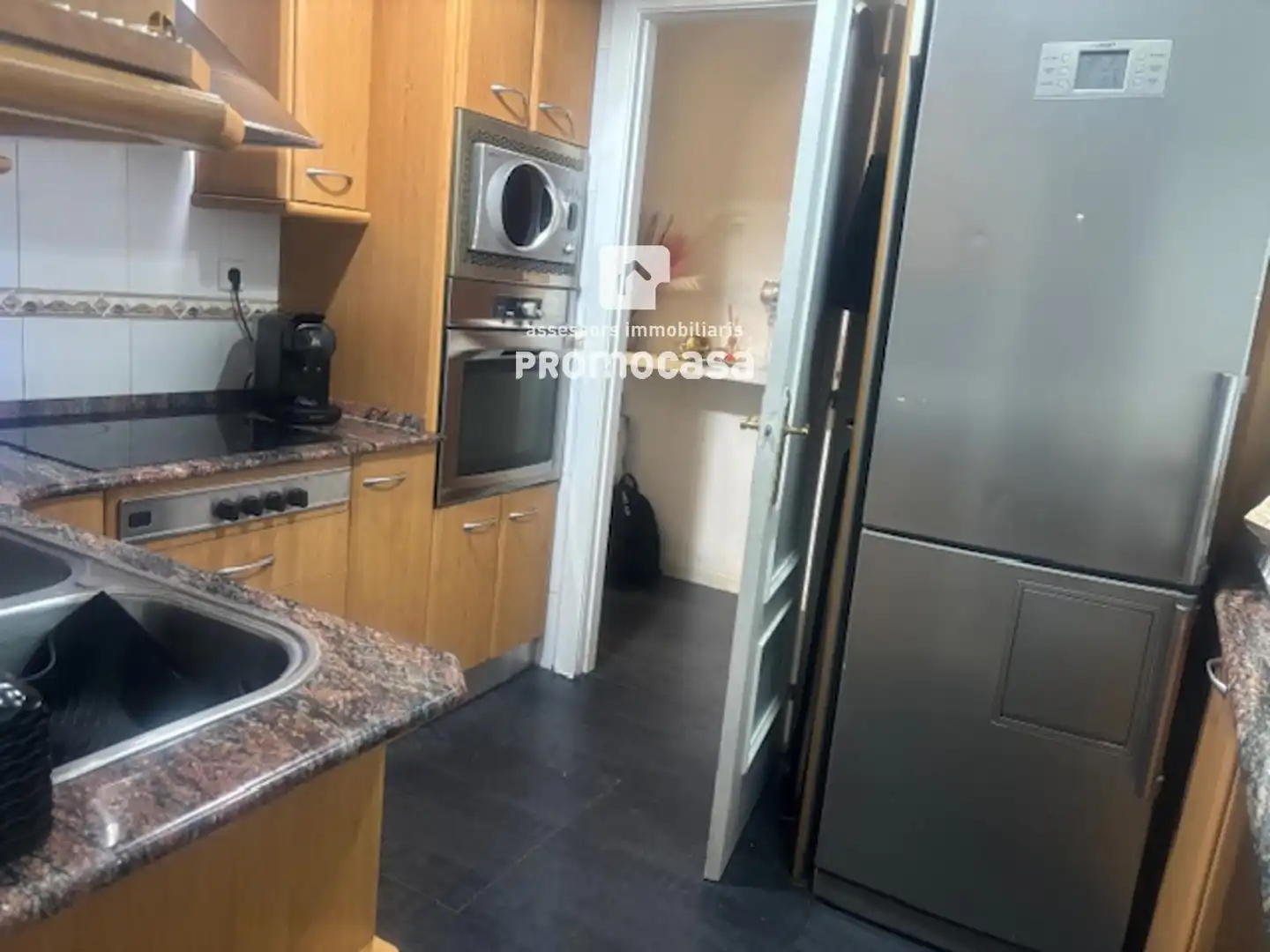 Küche von Wohnung zum Verkauf in Badia del Vallès mit Klimaanlage, Heizung und Terrasse