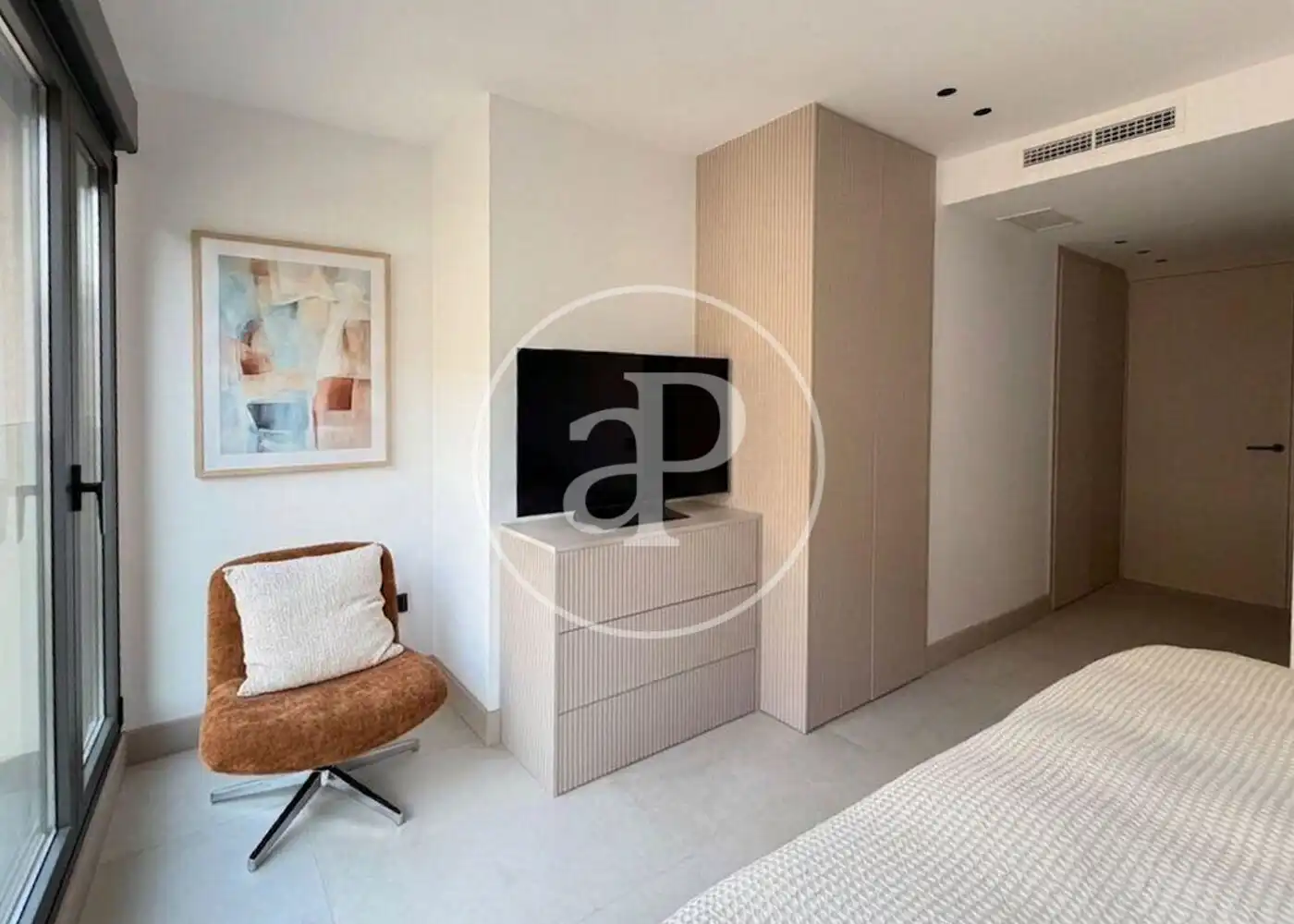 Bedroom of Flat for sale in Madrid  with Air Conditioner, Heating and Terrace