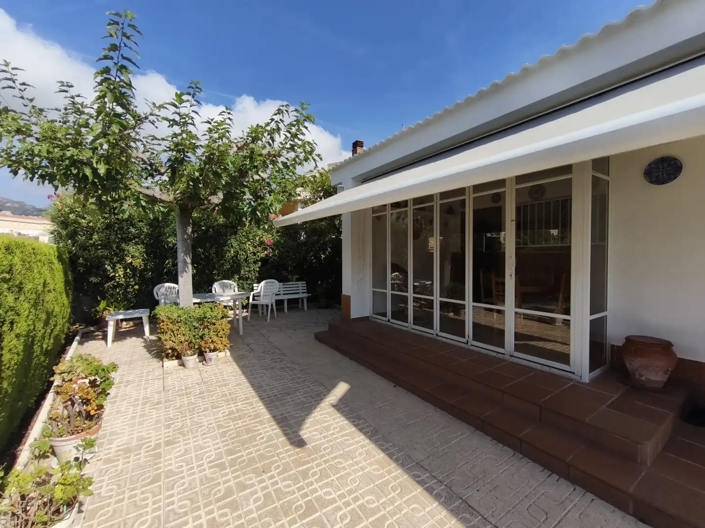 Terraza de Casa o chalet en venta en Mont-roig del Camp con Aire acondicionado, Calefacción y Jardín privado