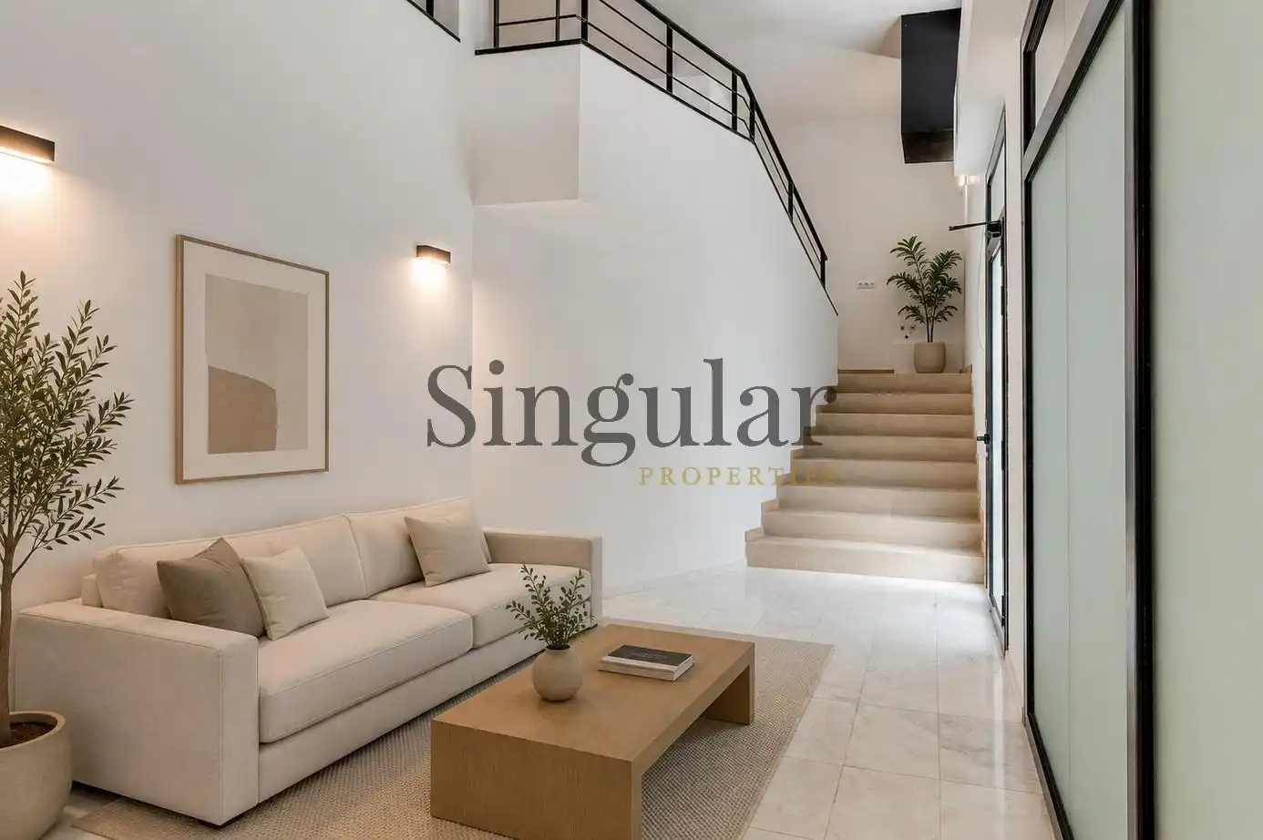 Living room of Study for sale in Barcelona  with Air Conditioner