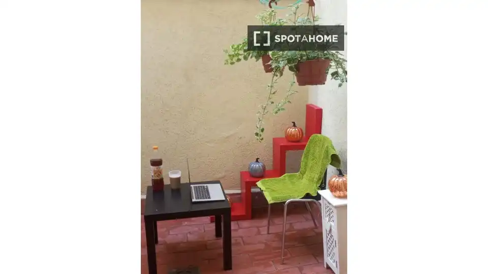 Balcony of Flat for rent in Barcelona  with Air Conditioner, Heating and Furnished