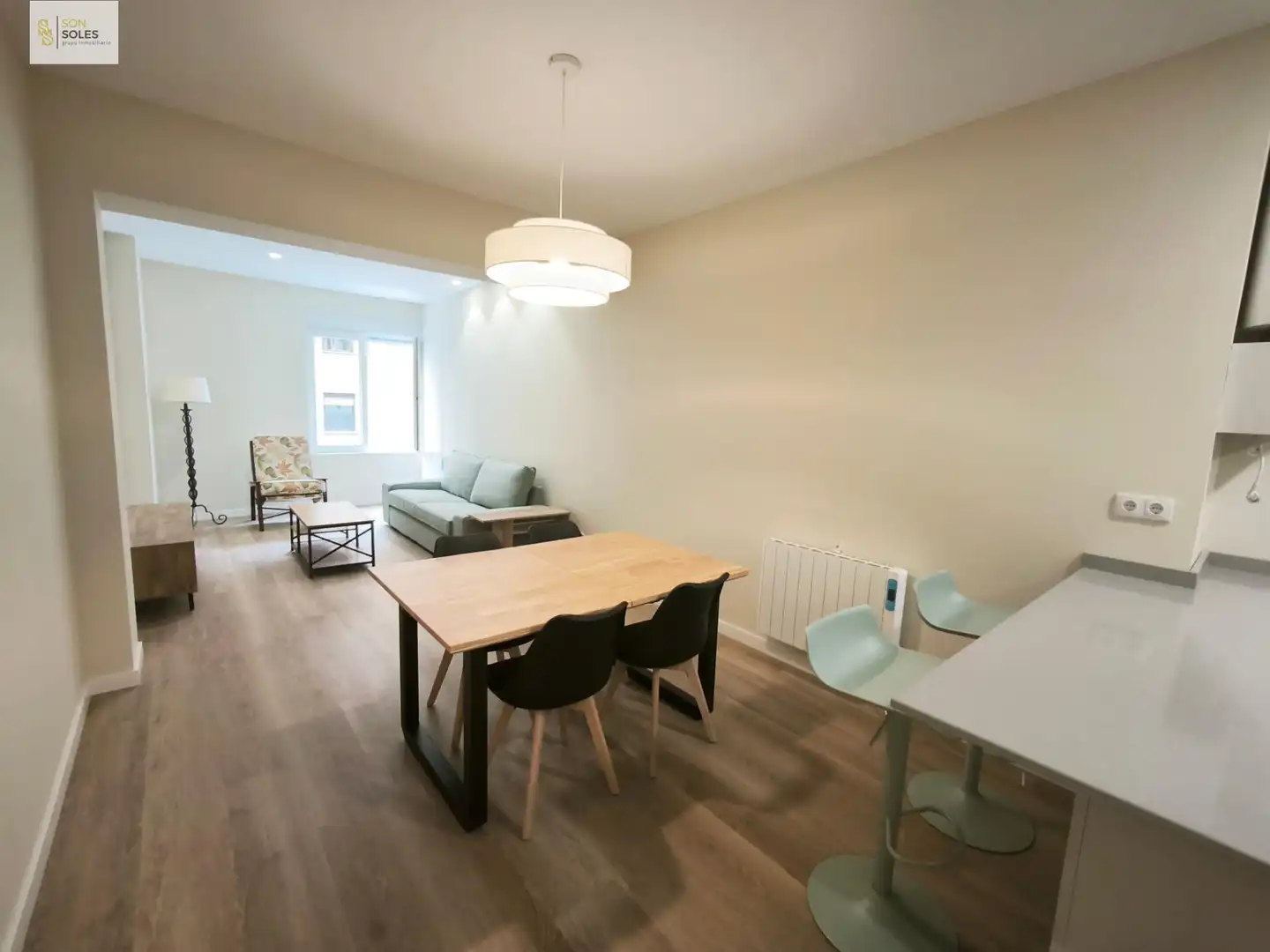 Comedor de Piso de alquiler en Santander con Calefacción y Amueblado