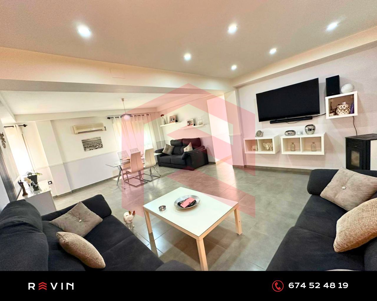 Living room of Flat for sale in  Jaén Capital  with Air Conditioner, Heating and Furnished