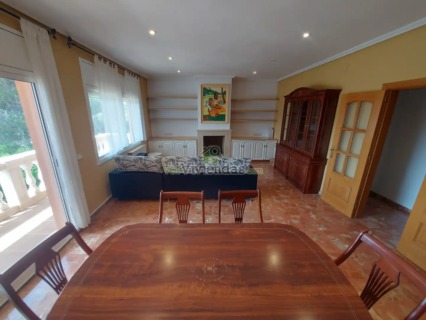 Sala d'estar de Casa o xalet en venda en Vallirana amb Calefacció, Jardí privat i Terrassa