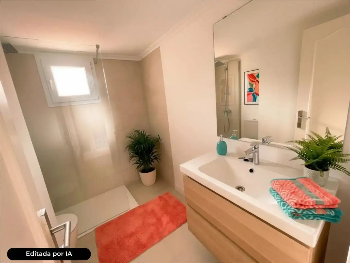 Badezimmer von Wohnung zum Verkauf in Andratx mit Klimaanlage und Schwimmbad