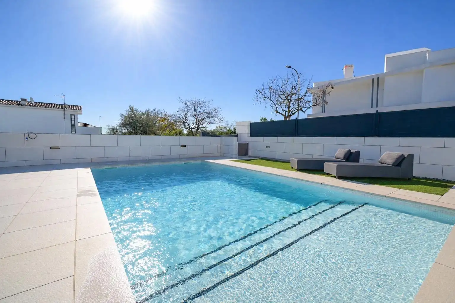 Piscina de Casa o xalet en venda en  Palma de Mallorca amb Aire condicionat, Jardí privat i Terrassa