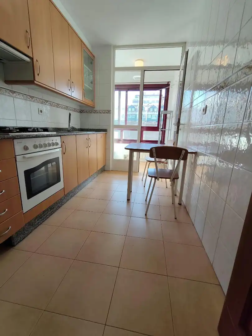 Kitchen of Flat for sale in Cambre   with Heating, Parquet flooring and Storage room