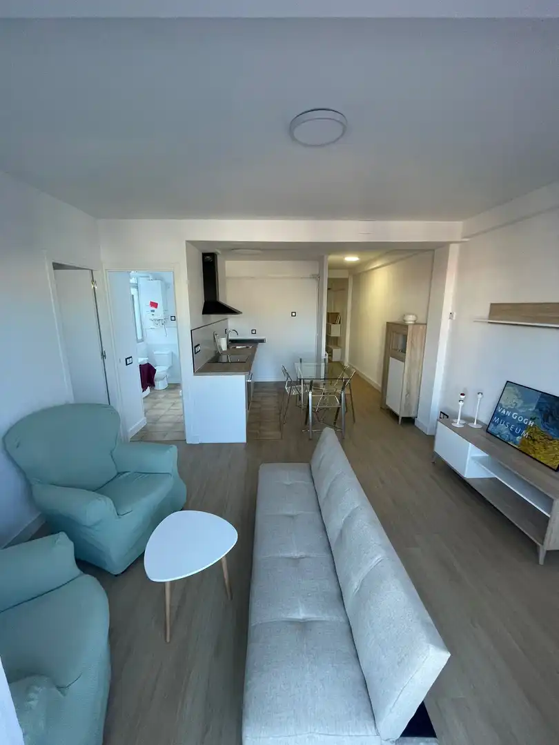 Sala de estar de Ático de alquiler en Tarragona con Aire acondicionado, Calefacción y Parquet
