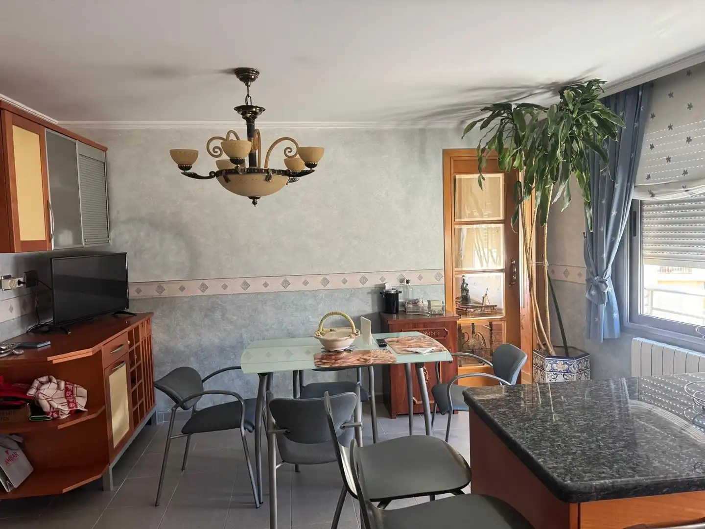 Dining room of Flat for sale in Castellón de la Plana / Castelló de la Plana  with Heating, Storage room and Furnished
