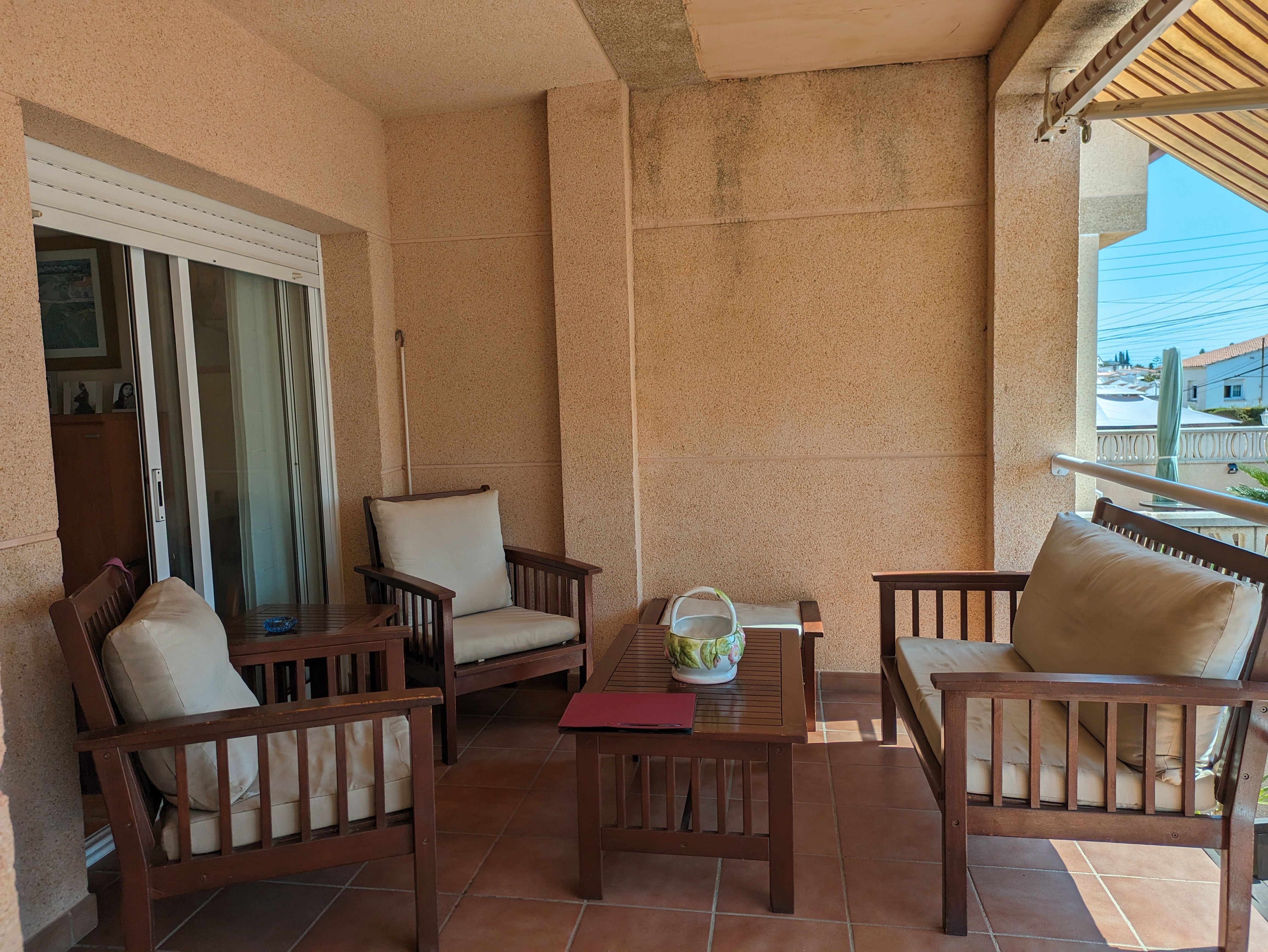 Terraza de Casa adosada en venta en Creixell con Aire acondicionado, Calefacción y Jardín privado