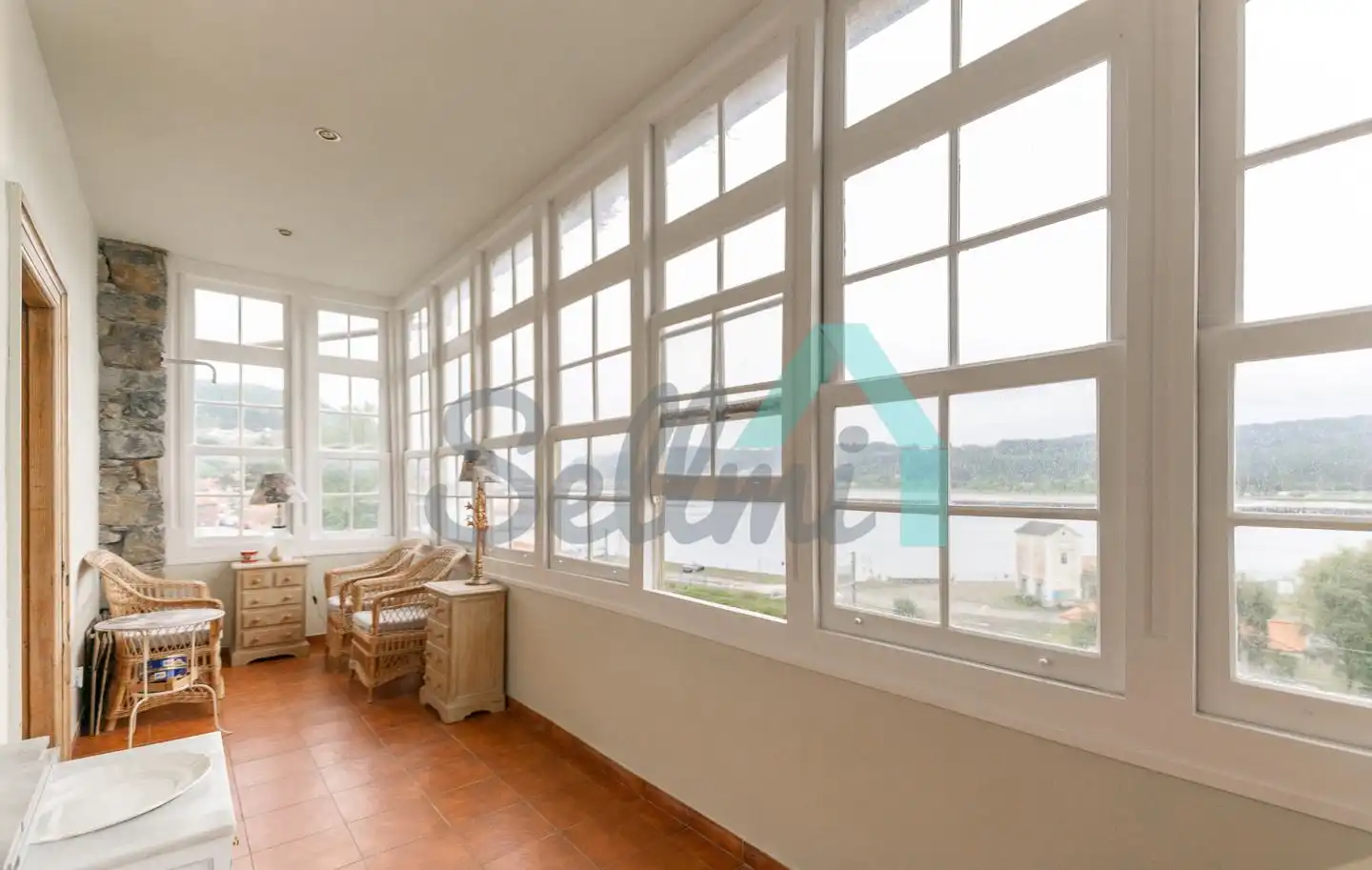 Sala de estar de Piso en venta en Muros de Nalón con Calefacción y Parquet