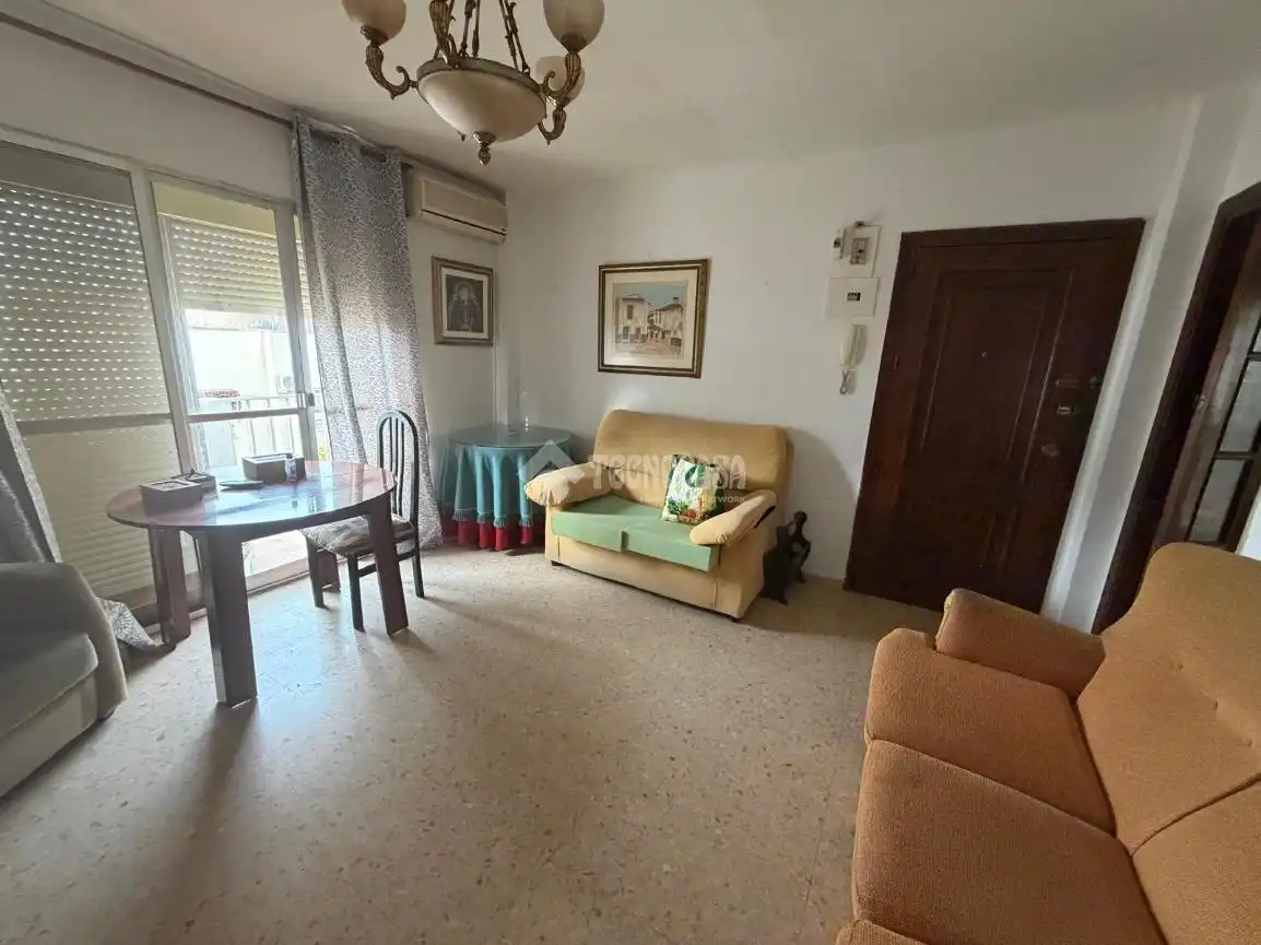 Sala de estar de Piso en venta en Badajoz con Aire acondicionado y Balcón