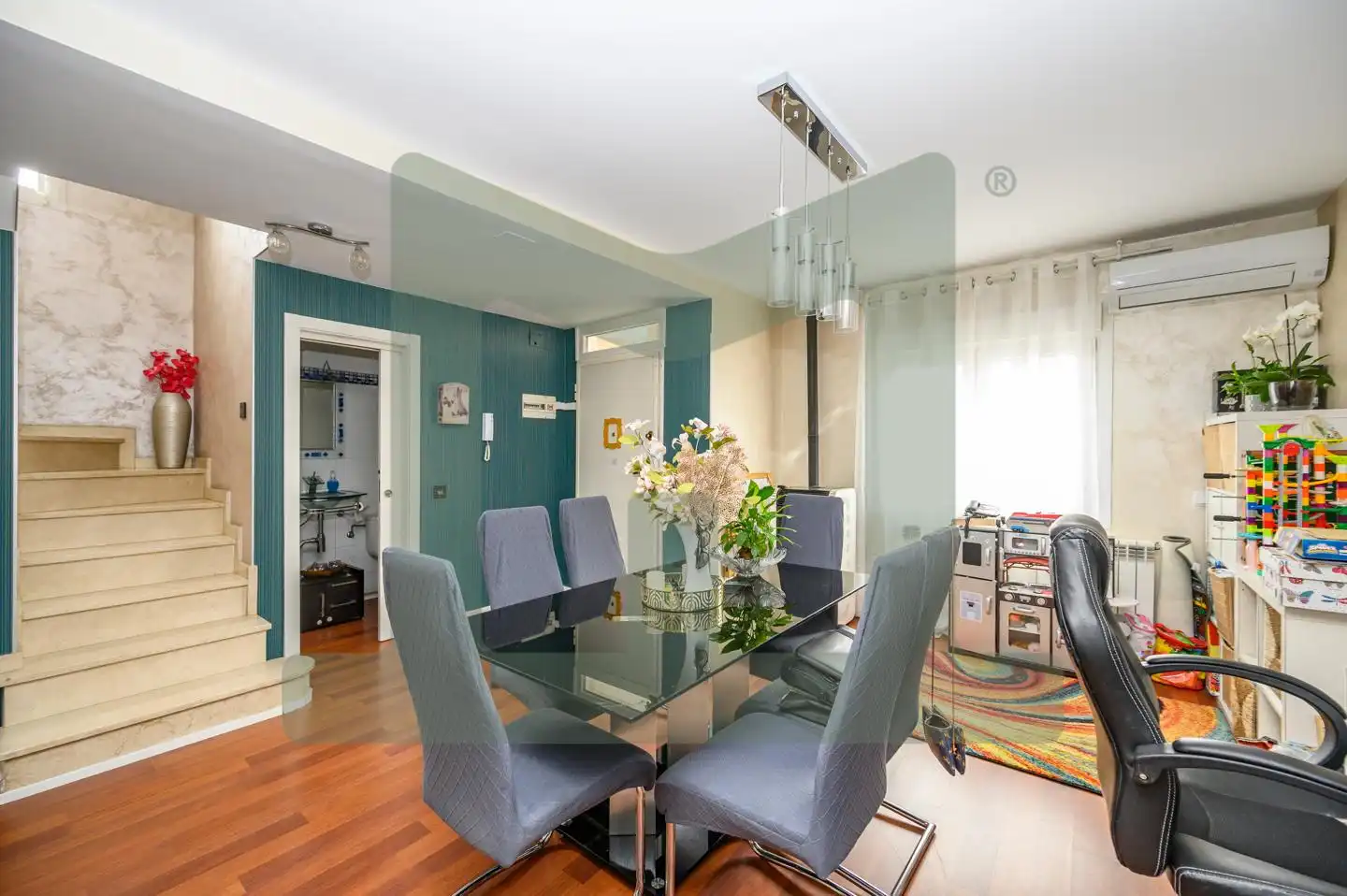 Dining room of Detached homes for sale in Parla  with Air Conditioner, Heating and Private garden