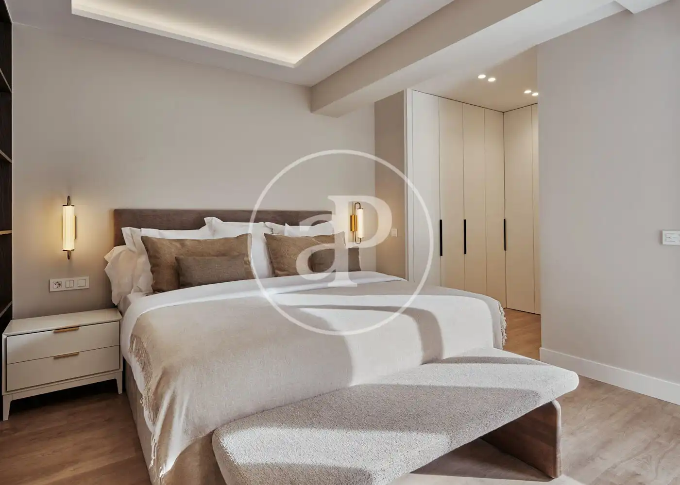 Schlafzimmer von Wohnung zum Verkauf in Madrid mit Klimaanlage, Heizung und Terrasse