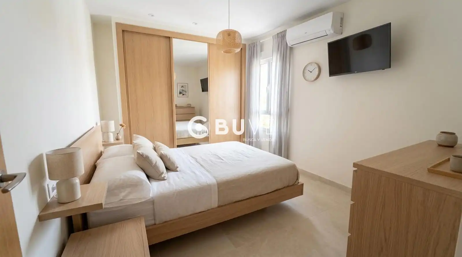 Schlafzimmer von Wohnung zur Miete in Alcaudete mit Klimaanlage und Möbliert