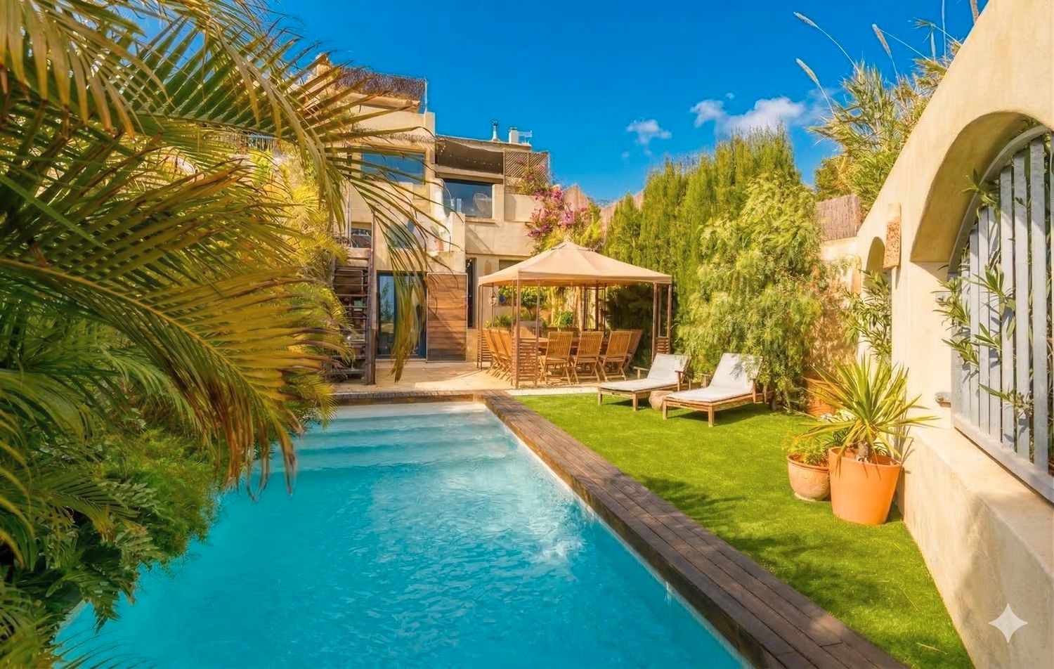 Garden of Single-family semi-detached for sale in Alicante / Alacant  with Air Conditioner, Private garden and Terrace