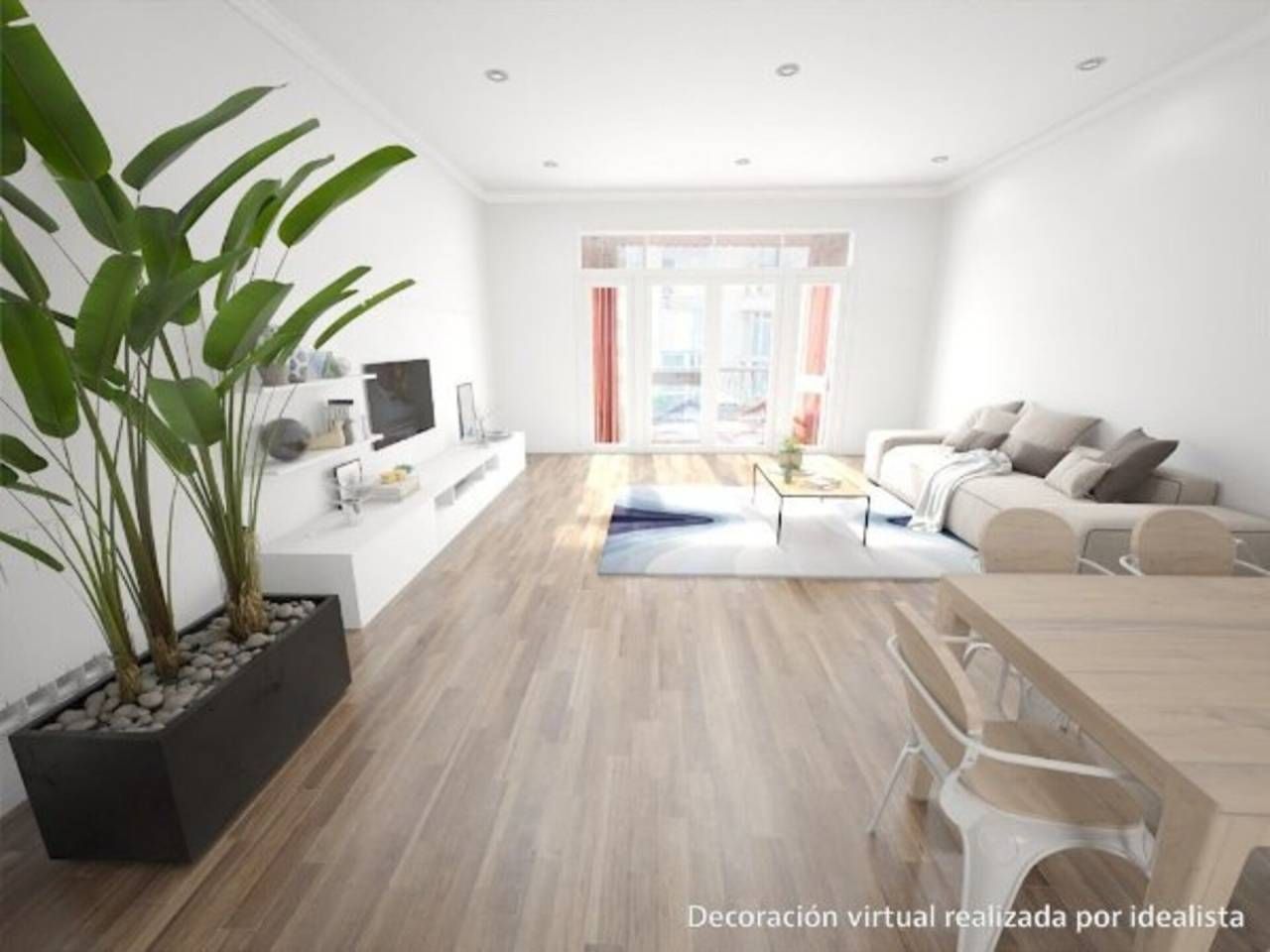 Living room of Flat for sale in Ourense Capital   with Heating, Parquet flooring and Terrace