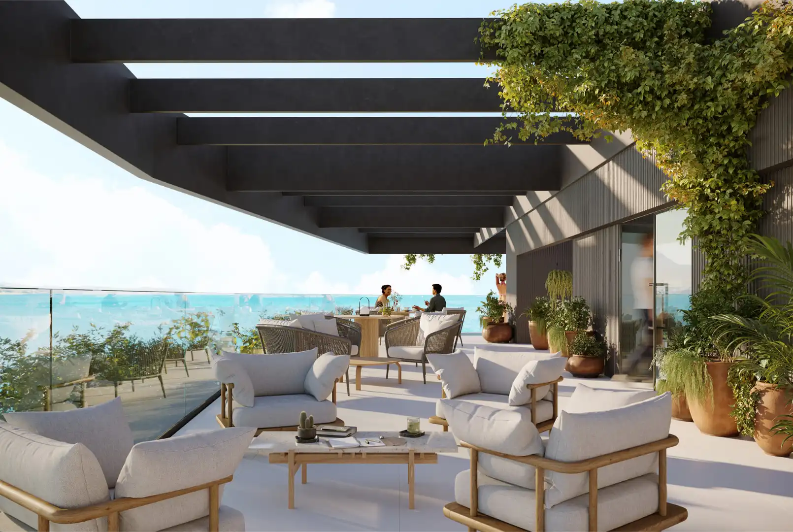 Terrasse von Dachboden zum Verkauf in Málaga mit Klimaanlage, Terrasse und Schwimmbad