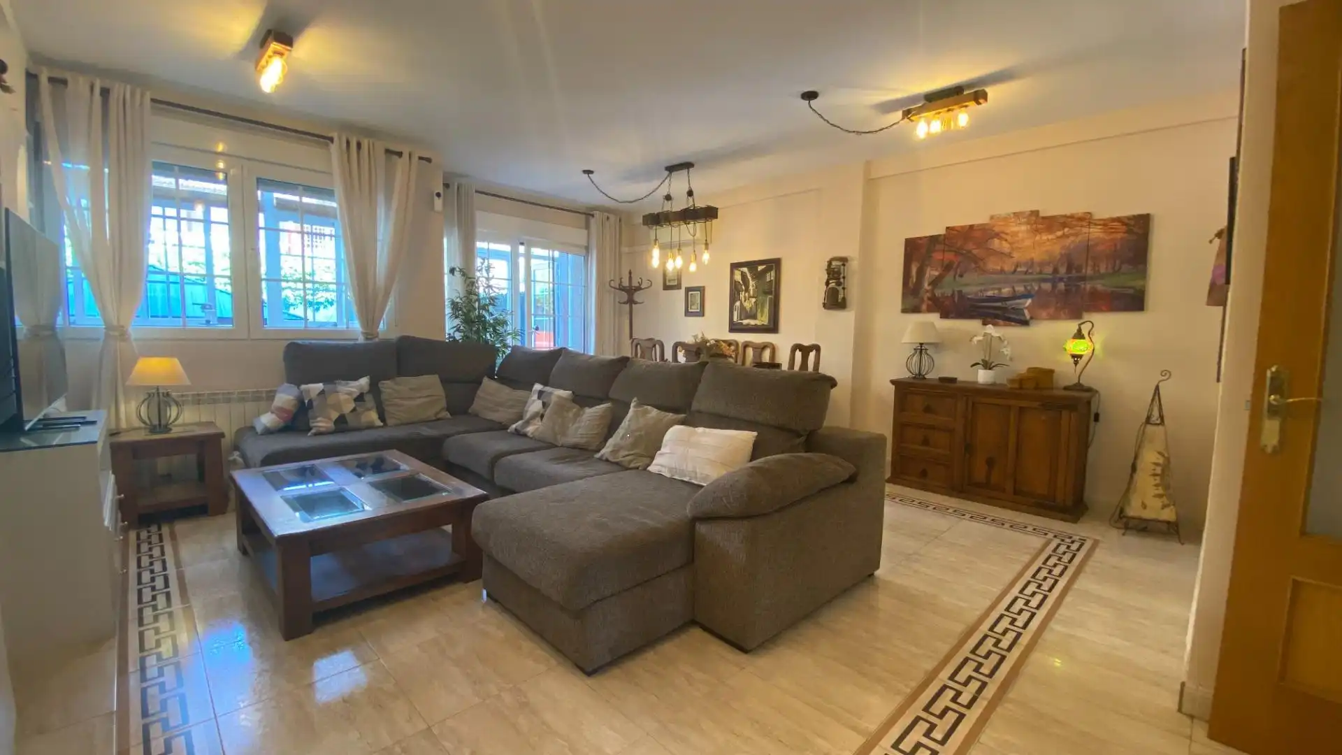 Sala de estar de Casa adosada en venta en San Blas