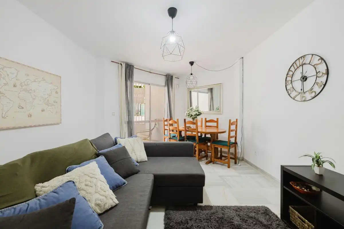 Living room of Flat for sale in Fuengirola  with Heating, Terrace and Swimming Pool