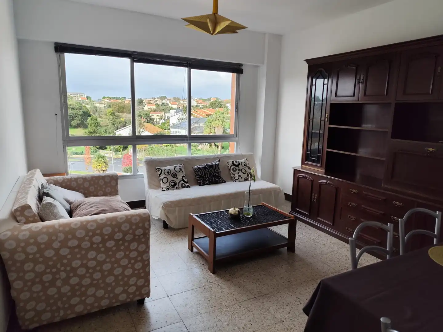 Living room of Flat for sale in Oleiros  with Furnished