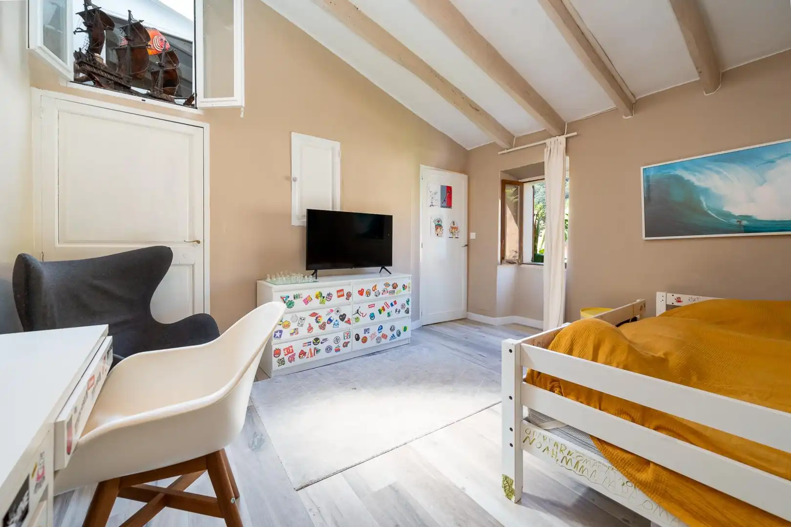 Sala d'estar de Casa adosada en venda en Esporles amb Jardí privat, Terrassa i Traster
