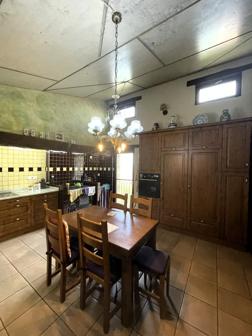 Cuina de Finca rústica en venda en Mieres (Girona) amb Calefacció, Parquet i Terrassa