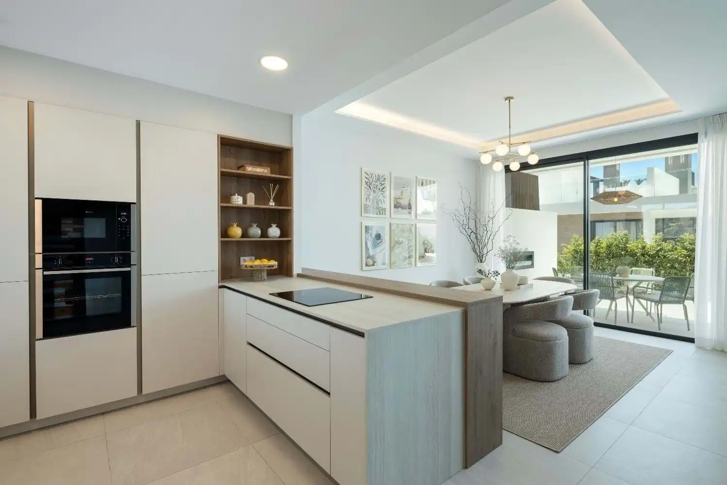Kitchen of Detached homes for sale in Marbella  with Air Conditioner, Terrace and Swimming Pool