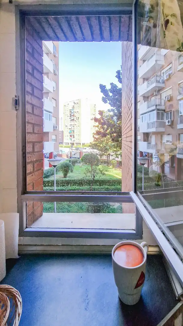 Terrasse von Wohnung zur Miete in Badajoz mit Privatgarten, Möbliert und Balkon