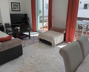 Living room of Flat to rent in Estepona  with Air Conditioner, Private garden and Terrace