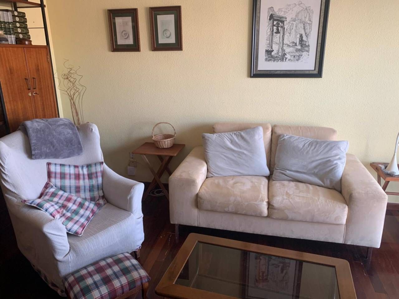 Living room of Flat to rent in Reinosa  with Heating, Parquet flooring and Furnished
