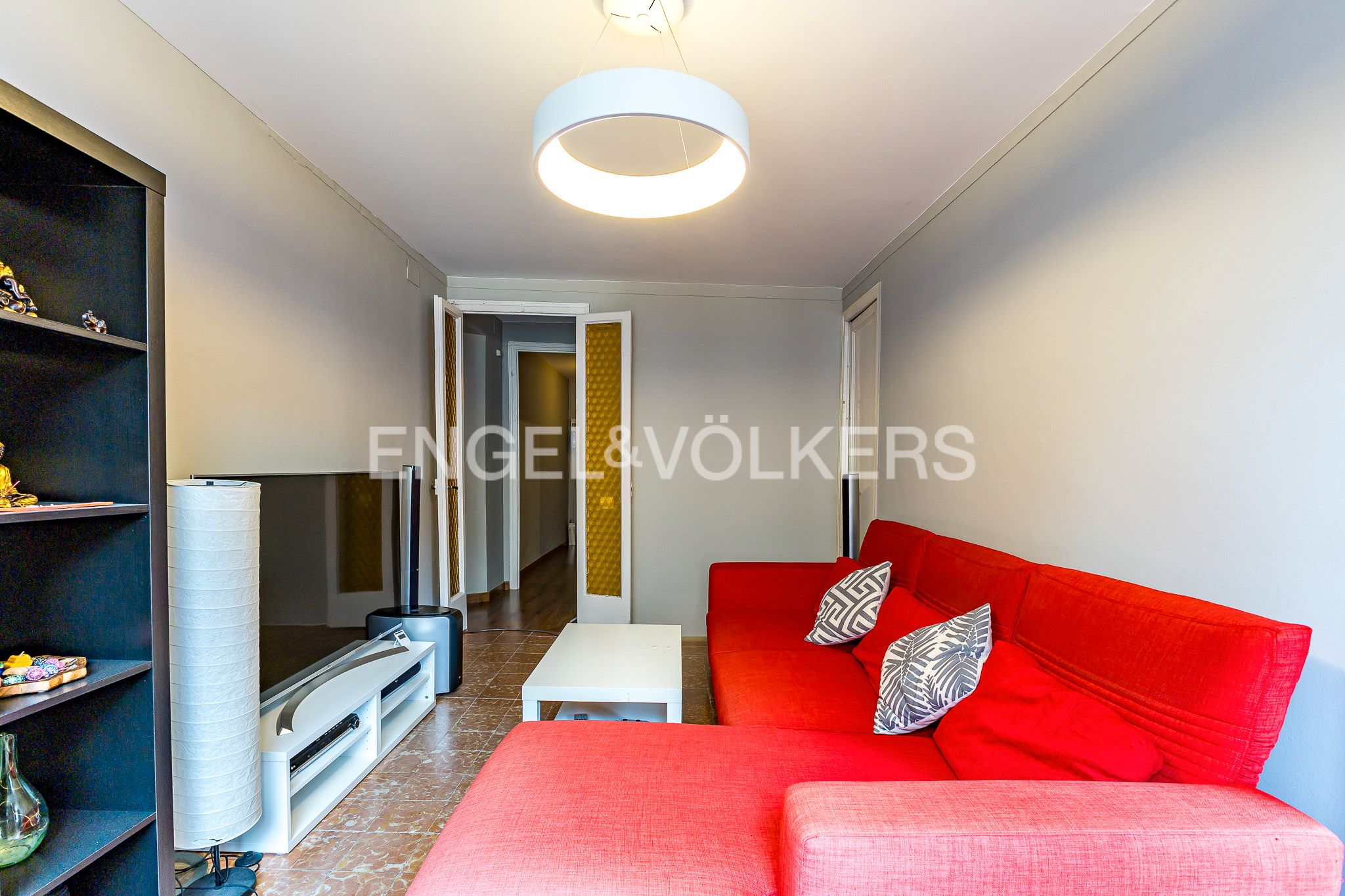 Sala d'estar de Apartament en venda en  Barcelona Capital amb Calefacció i Parquet