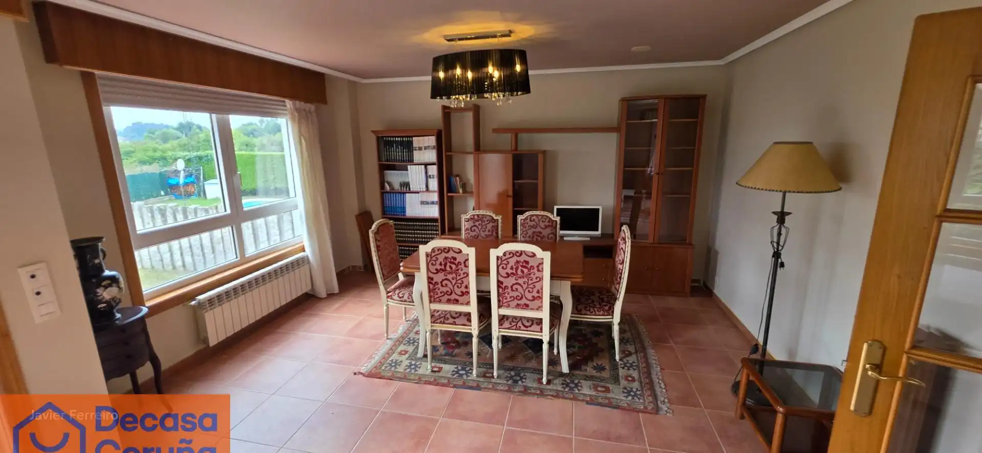 Comedor de Casa o chalet de alquiler en Oleiros con Calefacción, Parquet y Terraza