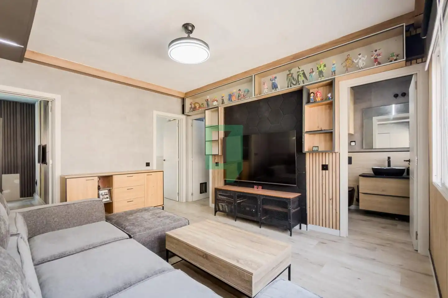 Sala de estar de Piso en venta en Badalona