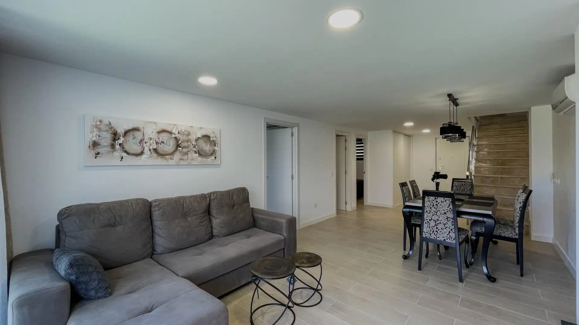 Sala de estar de Dúplex en venta en Finestrat con Aire acondicionado, Terraza y Amueblado