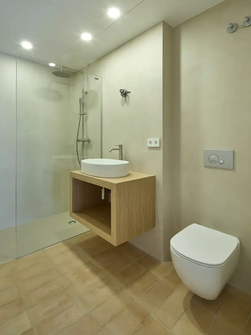 Badezimmer von Haus oder Chalet zum Verkauf in L'Escala mit Klimaanlage, Heizung und Privatgarten