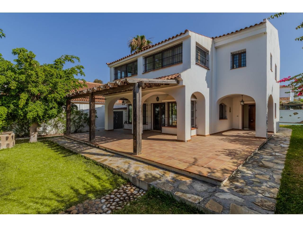 Jardí de Casa o xalet en venda en Málaga Capital amb Aire condicionat, Jardí privat i Terrassa