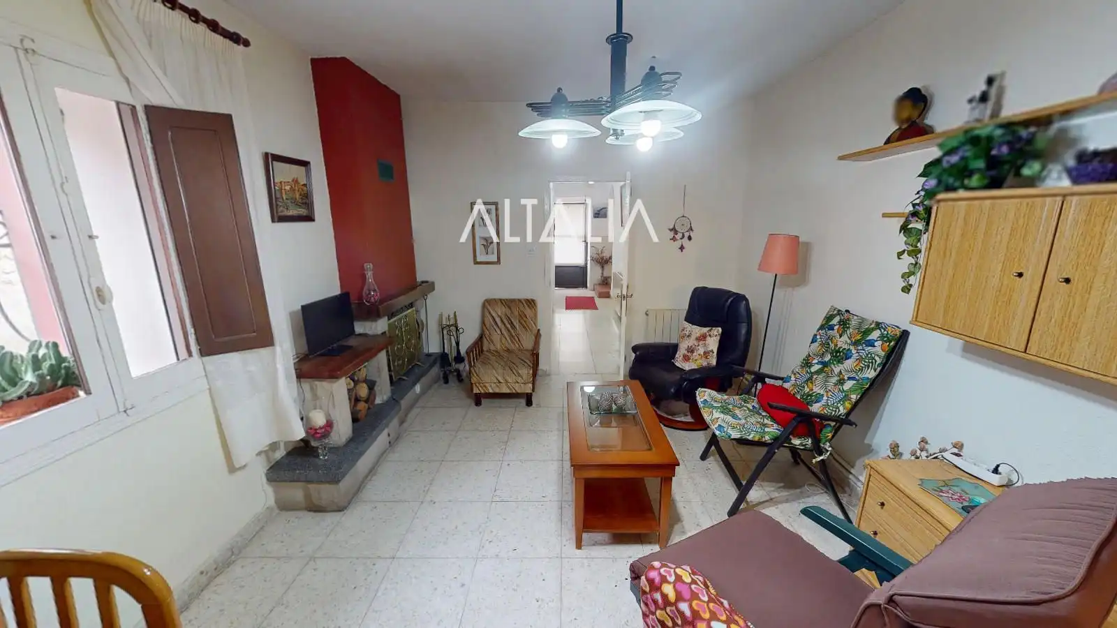 Sala de estar de Casa adosada en venta en Fuentes con Calefacción, Terraza y Trastero