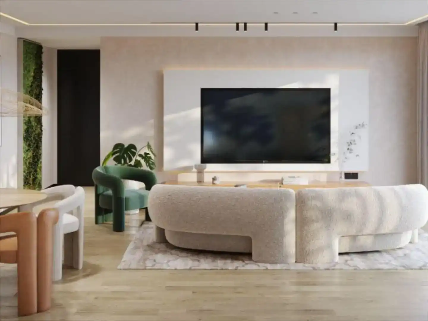 Sala de estar de Piso en venta en  Madrid Capital con Aire acondicionado, Piscina y Balcón