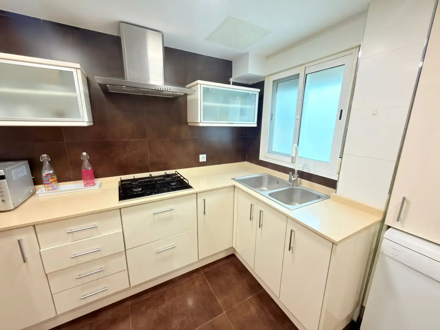Kitchen of Flat for rent in Valencia  with Air Conditioner, Heating and Furnished