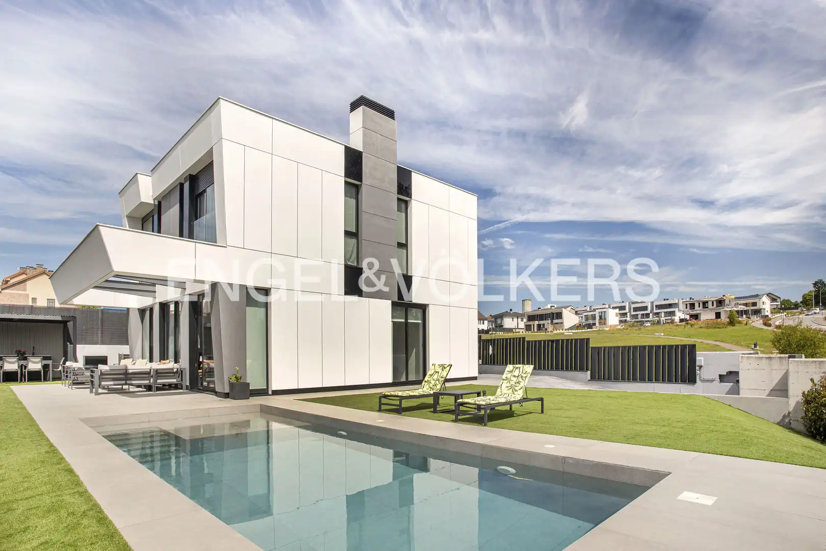 Vista exterior de Casa o chalet en venta en Siero con Calefacción, Jardín privado y Piscina